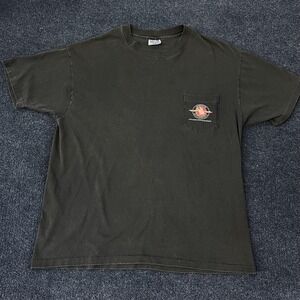 Vintage Winston Motorsports Mens XL Black Pocket Racing Tee 1994 Single Stitch